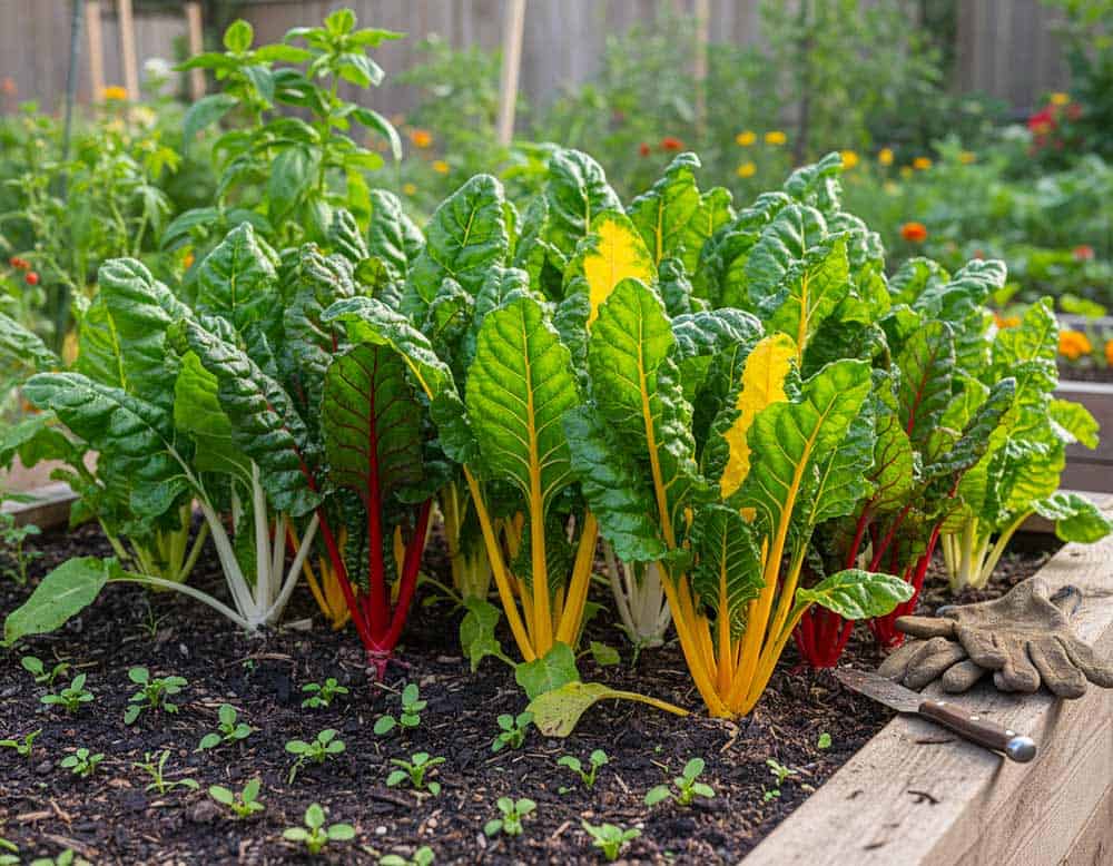 Mangold nachsäen für Dauerfrische Mangold nachsäen für Dauerfrische