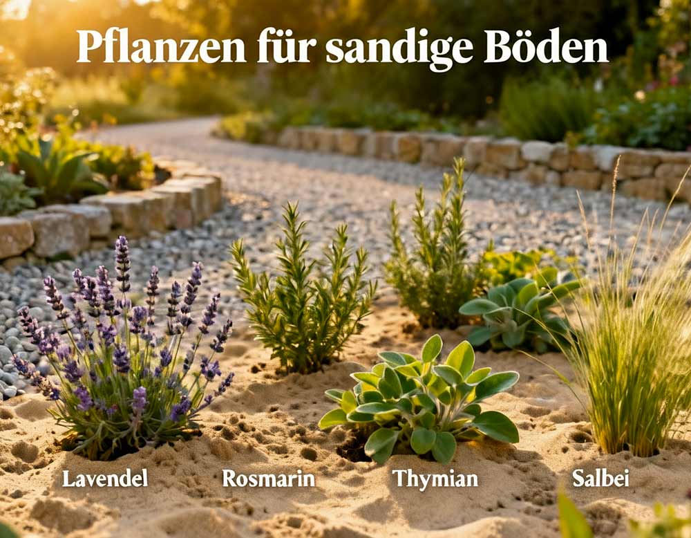 Geeignete Pflanzen für einen sandigen Boden Geeignete Pflanzen für einen sandigen Boden